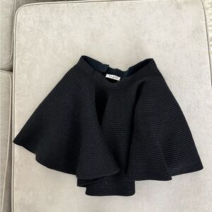 Alaia Black Circle Wool Skirt